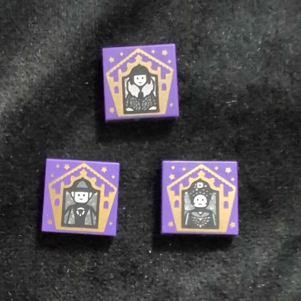 HP Lego Wizard Tiles - Purple and Gold Decorative Tiles